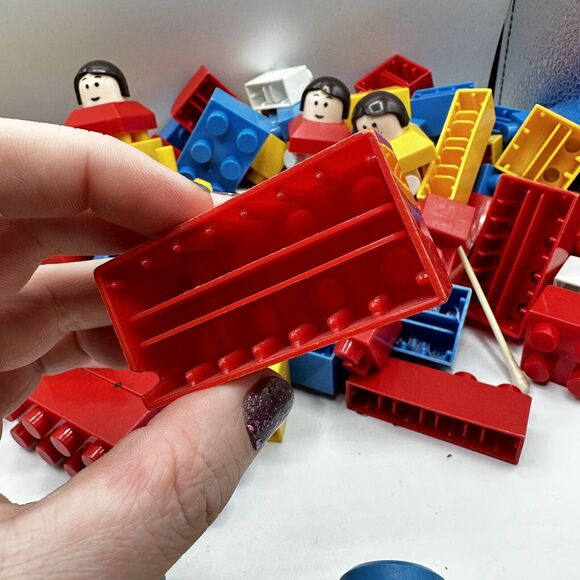 Old vintage Kawada Dia Building Blocks Japan 60s 70s Lego Duplo Compatible Retro - Picture 4 of 7